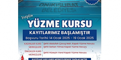 Onikişubat Belediyesi bu kez yetişkinler için yüzme kursu başlattı