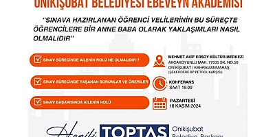 Onikişubat Belediyesi Ebeveyn Akademisi, konferansla başlıyor