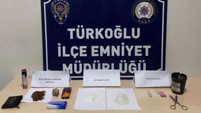 Kahramanmaraş’ın Türkoğlu ilçesinde uyuşturucu ticareti yaptığı tespit edilen 3 kişi