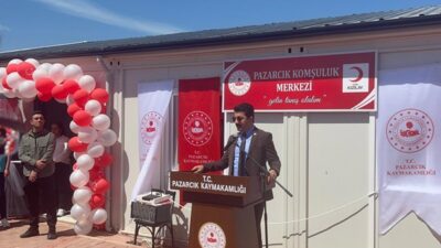 Pazarcık ilçesinde, Kaymakamlık tarafından Kore Dostluk Köyü Konteyner Kent'te hayata