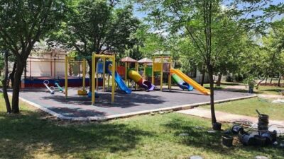 Pazarcık Atatürk Parkı Yepyeni Yüzüyle Hizmete Açıldı Oyun gruplarının zemini