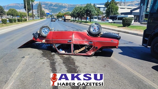Kontrolden Çıkan Otomobil Takla Attı: Sürücü Hastaneye Kaldırıldı Kahramanmaraş’ın Dulkadiroğlu