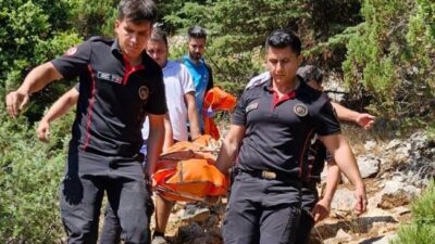 Kahramanmaraş’ın Göksun ilçesinde ekşi bitkisi toplamak için dağa çıkan bir