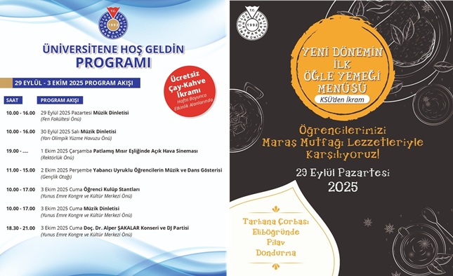 KSÜ’de Yeni Akademik Yıl Kültür ve Sanat Etkinlikleriyle Açılıyor Kahramanmaraş