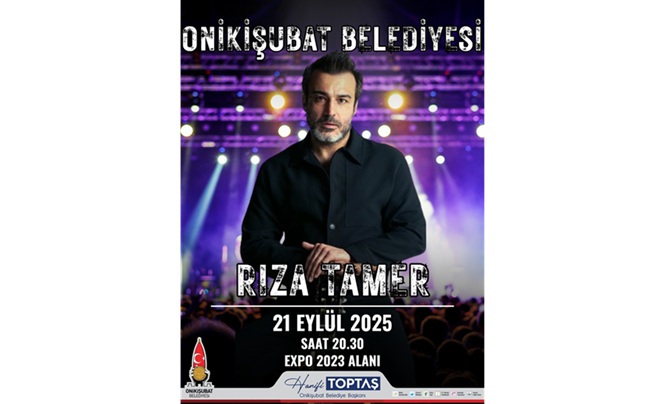 Kahramanmaraşlı Sanatçı Rıza Tamer, bugün EXPO Alanı’nda sahne alacak Onikişubat