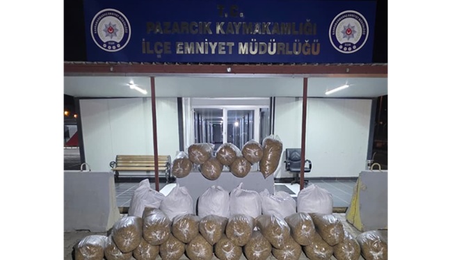 Pazarcık’ta 449 Kilo Kaçak Tütün