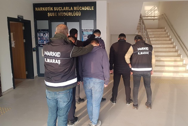 Kahramanmaraş’ta Narkotik Operasyonu: 7 Tutuklana Kahramanmaraş Narkotik Suçlarla Mücadele Şube