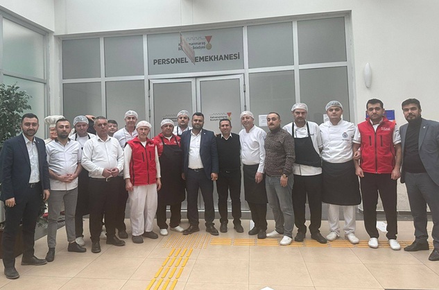 Hak-İş İl Başkanı Mehmet Akif Dağ’dan Yemekhane Birimi Çalışanlarına Ziyaret
