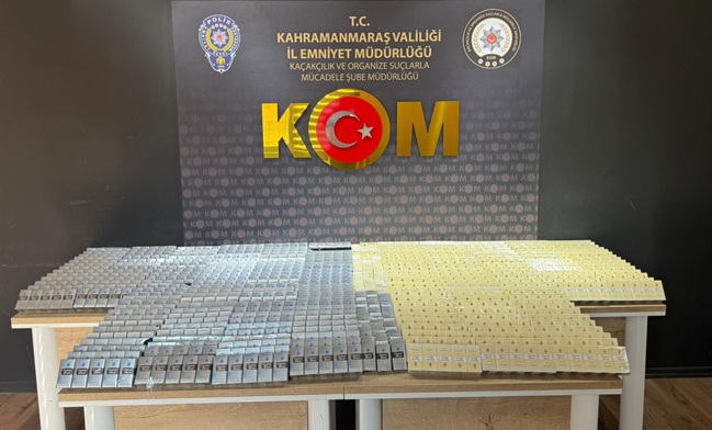 Kahramanmaraş'ta KOM Operasyonları: Kaçak Cep Telefonu, Emtia ve Sigara Ele