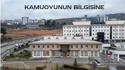 KAMUOYUNUN BİLGİSİNE Son günlerde Dulkadiroğlu ilçemizde devam eden altyapı ve
