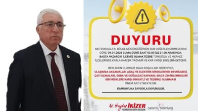Kar Yağışı Öncesi Pazarcık Belediyesi’nden Tüm Tedbirler Alındı Pazarcık Belediyesi’nden