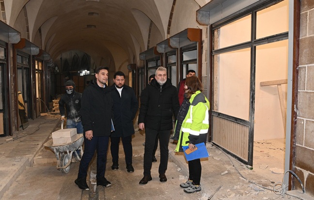 Başkan Görgel: “Tarihi Kapalı Çarşı’mızın Restorasyonu Tamamlanıyor” Tarihi Kapalı Çarşı’da