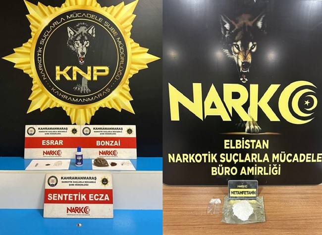 Kahramanmaraş’ta Narkotik Operasyonunda 2 Kişi Tutuklandı Kahramanmaraş İl Emniyet Müdürlüğü