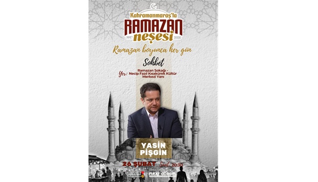 Ramazan’ın Hikmeti Yasin Pişgin’in Katılımıyla Ramazan Sokağı’nda Konuşulacak Büyükşehir Belediyesinin