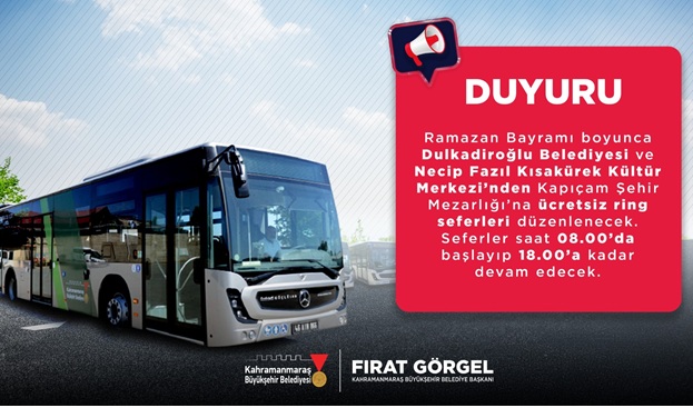Büyükşehir’den Bayramda Şehir Merkezinden Kapıçam Mezarlığı’na Ücretsiz Toplu Taşıma Büyükşehir