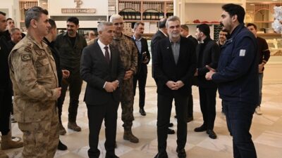 Büyükşehir Belediye Başkanı Fırat Görgel, Vali Mükerrem Ünlüer ve beraberindeki