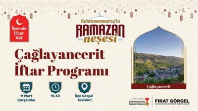 Çağlayancerit’te Gönüller Aynı Sofrada Buluşacak Büyükşehir Belediyesinin düzenlediği “İlçemde İftar