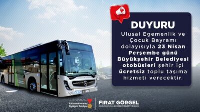 Büyükşehir Belediyesine ait toplu taşıma araçları, Ulusal Egemenlik ve Çocuk