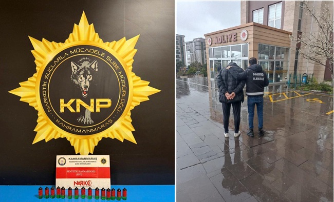 Kargo paketiyle gönderilen 700 gram likit bonzai ele geçirildi, 1