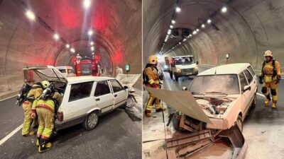 Kahramanmaraş–Kayseri yolu üzerinde bulunan Sezai Karakoç Tüneli’nin Göksun istikametinde meydana