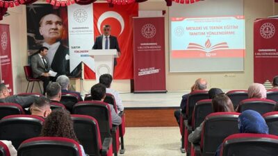 Pazarcık İlçe Milli Eğitim Müdürü Mehmet Kara’nın öncülüğünde, Mesleki ve
