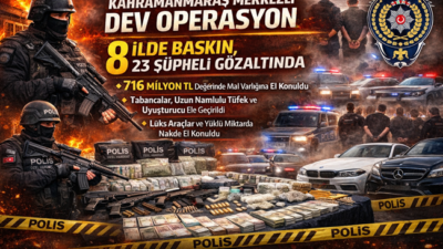 Kahramanmaraş merkezli yürütülen geniş çaplı soruşturma kapsamında fuhuş, örgüt kurma