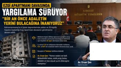 Kahramanmaraş’ta 6 Şubat depremlerinde yıkılan ve 35 kişinin hayatını kaybettiği