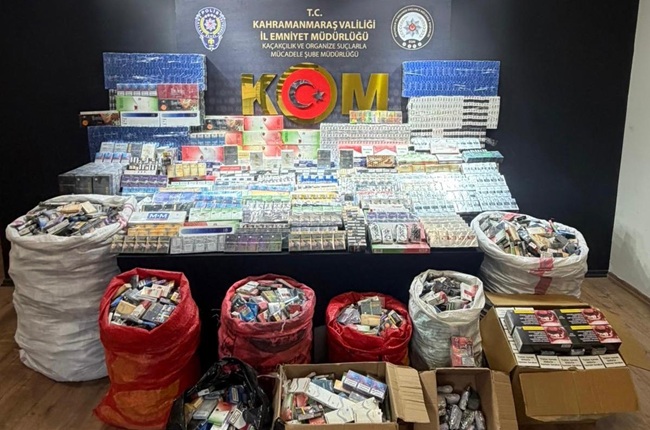 Kahramanmaraş’ta Kaçak Tütün Operasyonu: 14