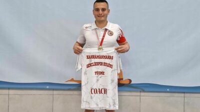 Kahramanmaraşlı yüzücü Doğukan Demir, Konya’da düzenlenen Türk Devletleri Teşkilatı “Herkes