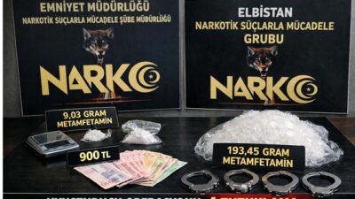 Kahramanmaraş’ta narkotik ekiplerince gerçekleştirilen operasyonlarda yüklü miktarda uyuşturucu madde ele