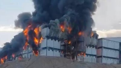 Kahramanmaraş’ın Dulkadiroğlu ilçesi Doğukent Mahallesi’nde bulunan konteyner kent içerisindeki 3