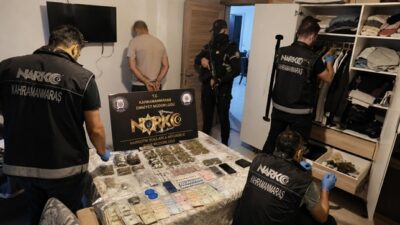 Kahramanmaraş Emniyet Müdürlüğü Narkotik Suçlarla Mücadele Şube Müdürlüğü ekiplerince düzenlenen