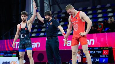 Bulgaristan’ın Samakov kentinde düzenlenen U17 Avrupa Güreş Şampiyonası’nda serbest stil