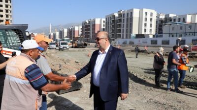BAŞKAN AKPINAR DOĞUKENT MAHALLESİNDE DEVAM EDEN ÇALIŞMALARI YERİNDE İNCELEDİ Dulkadiroğlu