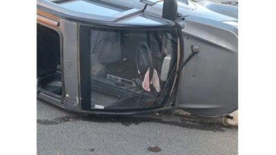 Kahramanmaraş’ta Onikişubat ilçesi Ağcalı yolu üzerinde meydana gelen tek taraflı