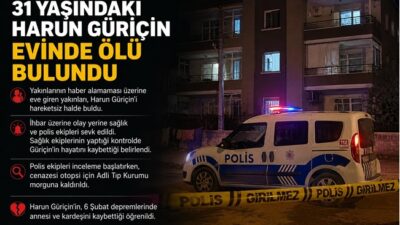 Kahramanmaraş’ın Elbistan ilçesine bağlı Ceyhan Mahallesi’nde yaşayan 31 yaşındaki Harun