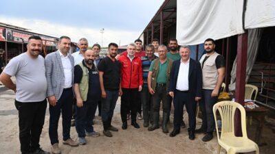 Canlı Hayvan Pazarı’nı ziyaret ederek incelemelerde bulunan Başkan Görgel, “Hemşehrilerimizin