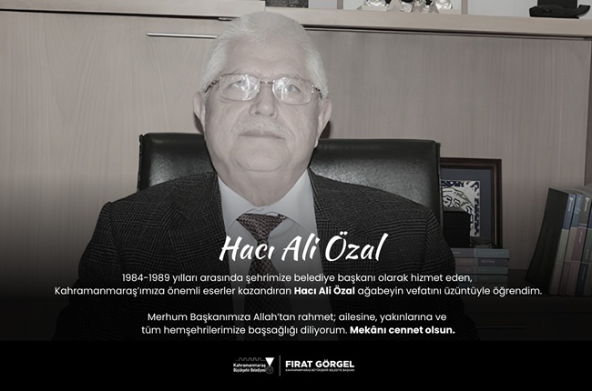 Büyükşehir Belediye Başkanı Fırat Görgel,