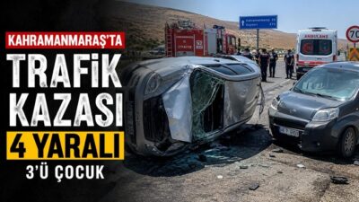 Kahramanmaraş-Kayseri kara yolunda meydana gelen trafik kazasında 4 kişi yaralandı.