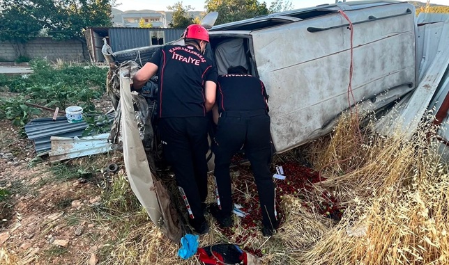 Kahramanmaraş’ın Dulkadiroğlu ilçesi Yedikuyular yolu üzerinde meydana gelen tek taraflı