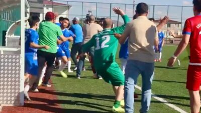 Kahramanmaraş’ın Türkoğlu ilçesinde oynanan 2. Amatör Küme şampiyonluk mücadelesi, maçın