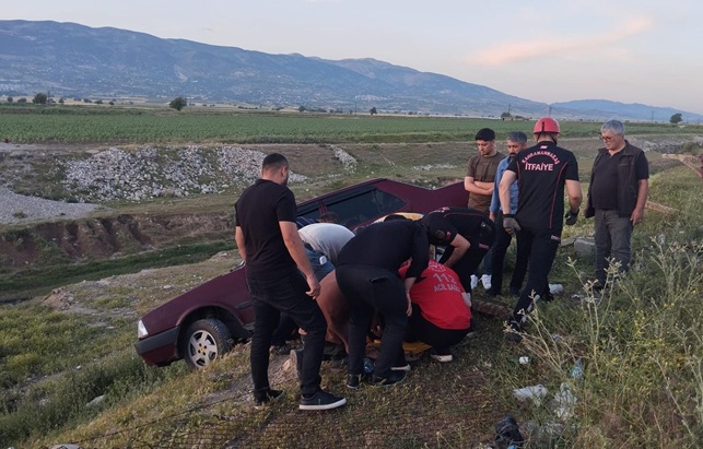 Kahramanmaraş’ta otomobil yoldan çıktı: 1
