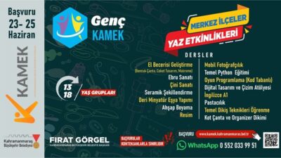 Büyükşehir Belediyesinin 13 – 18 yaş aralığındaki gençlere yönelik düzenlediği