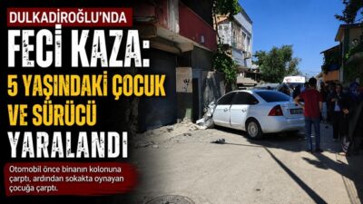 Kahramanmaraş’ın Dulkadiroğlu ilçesinde meydana gelen trafik kazasında 2 kişi yaralandı.