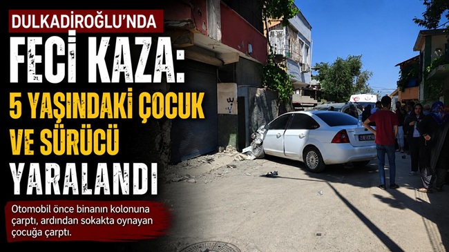 Kahramanmaraş’ın Dulkadiroğlu ilçesinde meydana gelen trafik kazasında 2 kişi yaralandı.