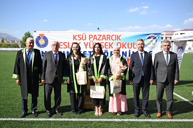 Kahramanmaraş Sütçü İmam Üniversitesi Pazarcık Meslek Yüksekokulu’nda öğrenimlerini başarıyla tamamlayan