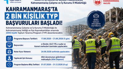 Kahramanmaraş Çalışma ve İş Kurumu İl Müdürlüğü ile Valilik ve