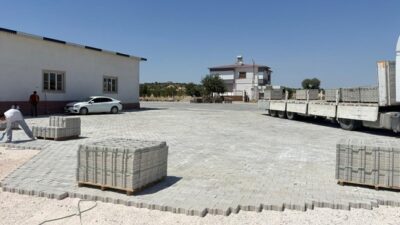 Büyükşehir Belediyesi, Pazarcık’ın Kızkapanlı Mahallesi’nde hizmet veren taziye evi çevresine