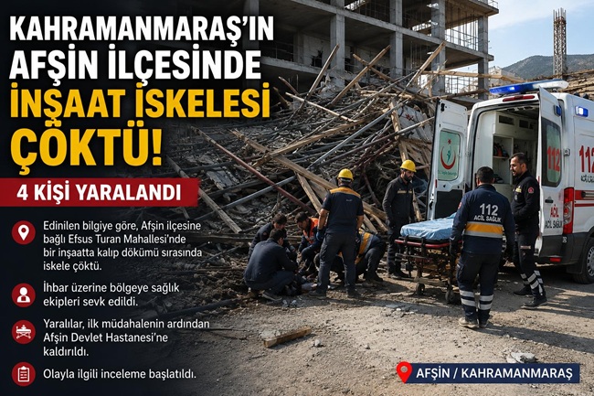 Kahramanmaraş’ın Afşin ilçesinde yapımı devam