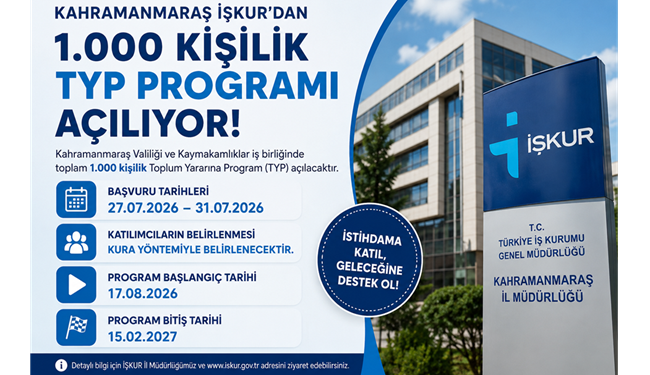 Başvurular 27-31 Temmuz tarihleri arasında